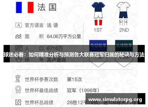 球迷必看：如何精准分析与预测各大联赛冠军归属的秘诀与方法