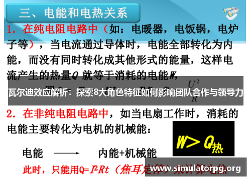 瓦尔迪效应解析:探索8大角色特征如何影响团队合作与领导力 瓦尔迪效应解析:探索8大角色特征如何影响团队合作与领导力